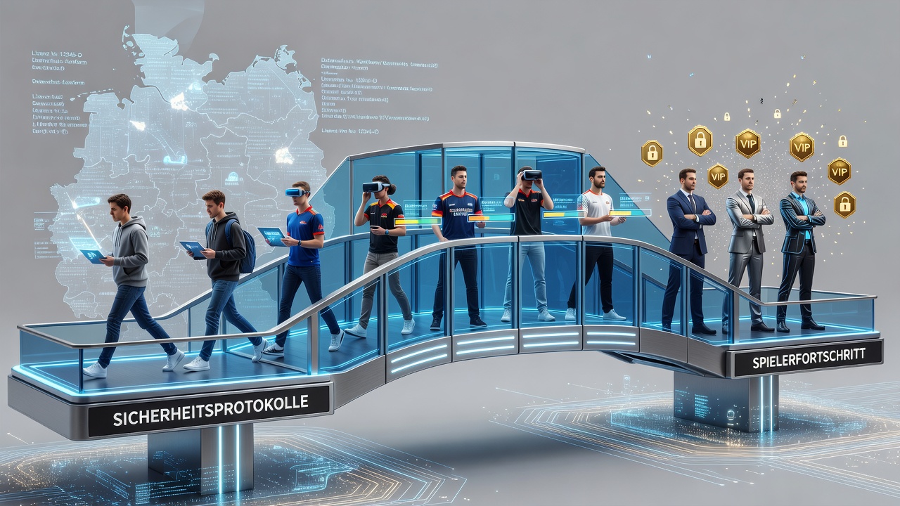 Darstellung von Sicherheitsprotokollen und Spielerfortschritt in einem lizenzierten deutschen Online-Casino
