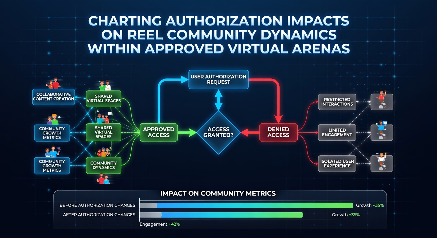 Darstellung von Autorisierungsprozessen und Community-Interaktionen in virtuellen Spielarenen